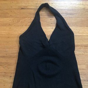 A Byer. knit black halter top size M